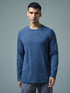 Men Solid Slim Fit Round Neck Sports T-shirt with COTFLEX