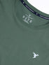 Men Solid Slim Fit Round Neck Sports T-shirt with COTFLEX