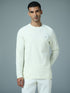 Men Solid Slim Fit Round Neck Sports T-shirt with COTFLEX