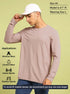 Men Solid Slim Fit Round Neck Sports T-shirt with COTFLEX