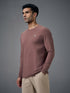 Men Solid Slim Fit Round Neck Sports T-shirt with COTFLEX
