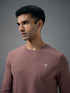 Men Solid Slim Fit Round Neck Sports T-shirt with COTFLEX