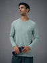 Men Solid Slim Fit Round Neck Sports T-shirt with COTFLEX