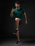 Men Solid Slim Fit Crew Neck T-shirt with COTFLEX