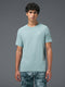 Men Solid Slim Fit Crew Neck T-shirt with COTFLEX