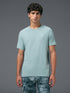 Men Solid Slim Fit Crew Neck T-shirt with COTFLEX