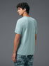 Men Solid Slim Fit Crew Neck T-shirt with COTFLEX