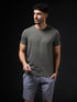 Men Solid Slim Fit Crew Neck T-shirt with COTFLEX