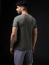 Men Solid Slim Fit Crew Neck T-shirt with COTFLEX
