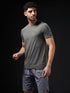 Men Solid Slim Fit Crew Neck T-shirt with COTFLEX