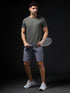 Men Solid Slim Fit Crew Neck T-shirt with COTFLEX