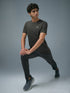 Men Solid Slim Fit Crew Neck T-shirt with COTFLEX
