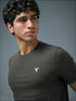 Men Solid Slim Fit Crew Neck T-shirt with COTFLEX