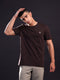 Men Solid Slim Fit Crew Neck T-shirt with COTFLEX