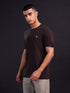 Men Solid Slim Fit Crew Neck T-shirt with COTFLEX