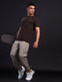 Men Solid Slim Fit Crew Neck T-shirt with COTFLEX