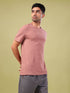 Men Solid Slim Fit Crew Neck T-shirt with COTFLEX