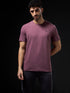 Men Solid Slim Fit Crew Neck T-shirt with COTFLEX