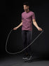 Men Solid Slim Fit Crew Neck T-shirt with COTFLEX