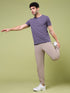 Men Solid Slim Fit Crew Neck T-shirt with COTFLEX