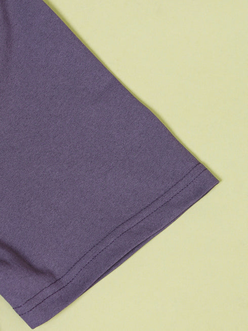 Men Solid Slim Fit Crew Neck T-shirt with COTFLEX