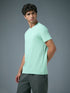 Men Solid Slim Fit Crew Neck T-shirt with COTFLEX