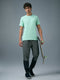 Men Solid Slim Fit Crew Neck T-shirt with COTFLEX