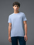 Men Solid Slim Fit Crew Neck T-shirt with COTFLEX