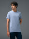 Men Solid Slim Fit Crew Neck T-shirt with COTFLEX