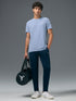 Men Solid Slim Fit Crew Neck T-shirt with COTFLEX