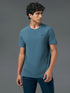 Men Solid Slim Fit Crew Neck T-shirt with COTFLEX