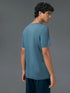 Men Solid Slim Fit Crew Neck T-shirt with COTFLEX