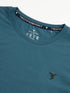 Men Solid Slim Fit Crew Neck T-shirt with COTFLEX