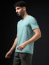 Men Solid Slim Fit Crew Neck T-shirt with COTFLEX