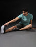 Men Solid Slim Fit Crew Neck T-shirt with COTFLEX