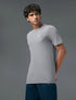 Men Solid Slim Fit Crew Neck T-shirt with COTFLEX