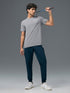 Men Solid Slim Fit Crew Neck T-shirt with COTFLEX