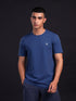 Men Solid Slim Fit Crew Neck T-shirt with COTFLEX