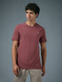 Men Solid Slim Fit Crew Neck T-shirt with COTFLEX