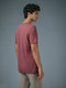 Men Solid Slim Fit Crew Neck T-shirt with COTFLEX