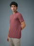 Men Solid Slim Fit Crew Neck T-shirt with COTFLEX