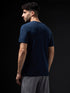Men Solid Slim Fit Crew Neck T-shirt with COTFLEX