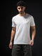 Men Solid Slim Fit Crew Neck T-shirt with COTFLEX