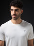 Men Solid Slim Fit Crew Neck T-shirt with COTFLEX