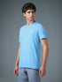 Men Solid Slim Fit Crew Neck T-shirt with COTFLEX