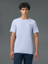 Men Solid Slim Fit Crew Neck T-shirt with COTFLEX