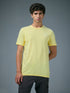 Men Solid Slim Fit Crew Neck T-shirt with COTFLEX