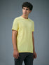 Men Solid Slim Fit Crew Neck T-shirt with COTFLEX