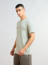 Men Solid Slim Fit Crew Neck T-shirt with COTFLEX
