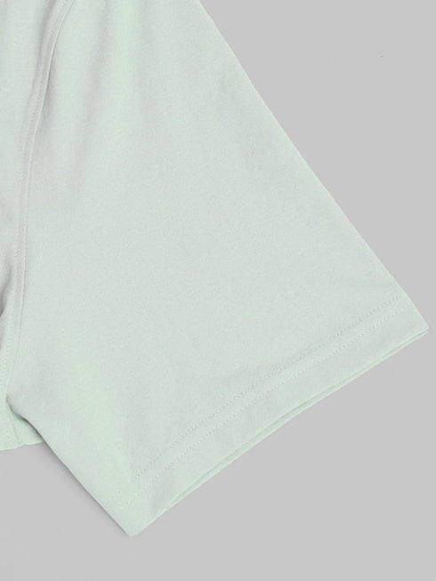 Men Solid Slim Fit Crew Neck T-shirt with COTFLEX